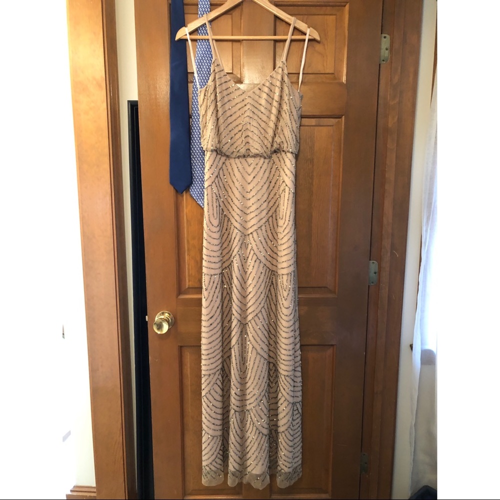 Adrianna Papell, Blouson Beaded Gown size 4